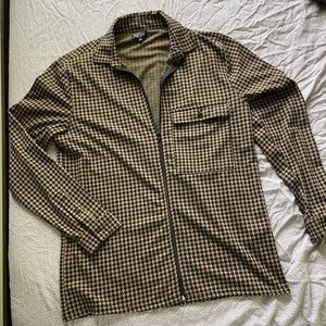 Boohoo Man Zip-Up Shirt